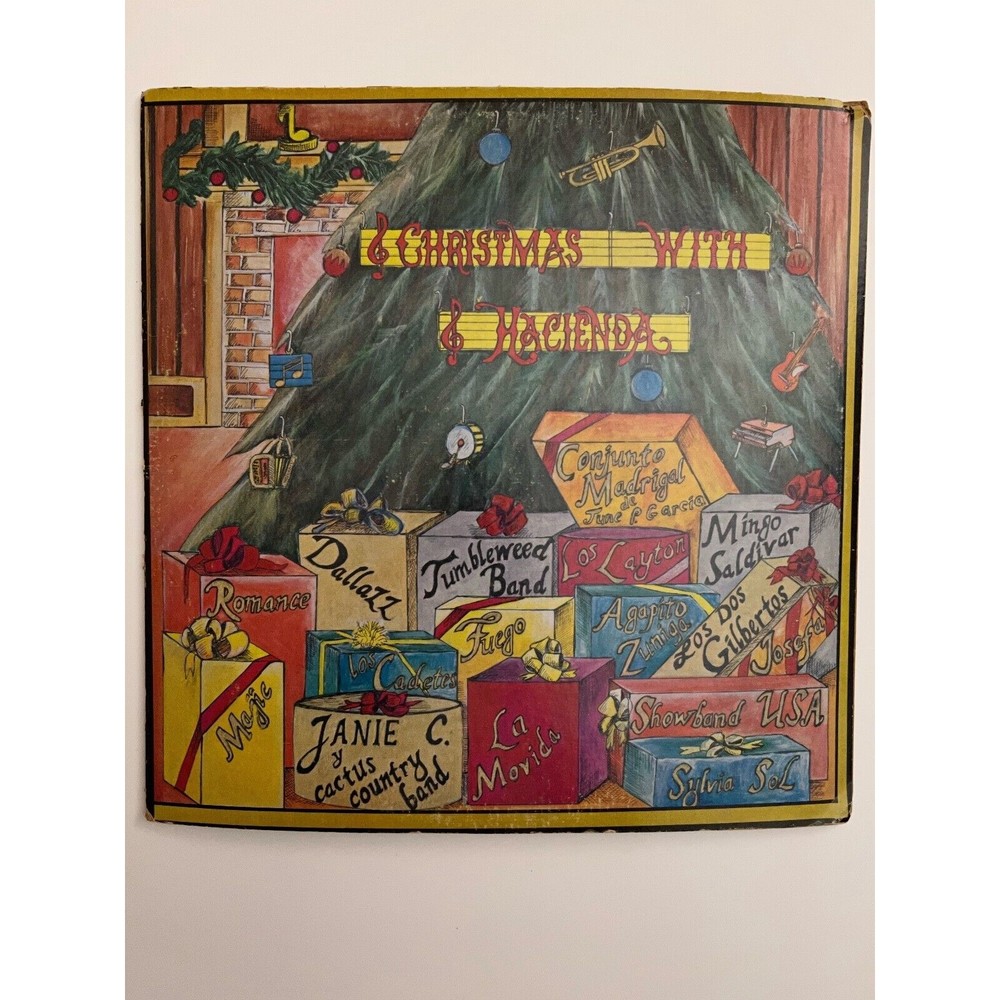 Christmas With Hacienda Records 1982 LP HAC-6994 VG Movida Mango Saldivar Fuego